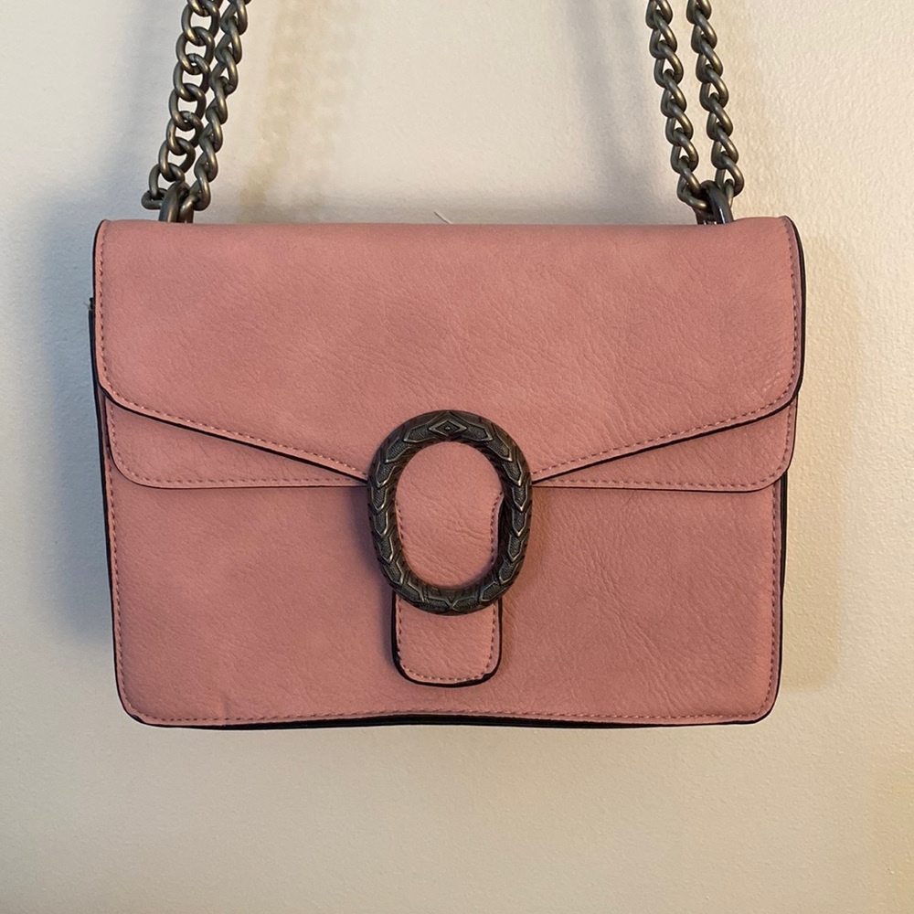 Faux Leather Crossbody Bag